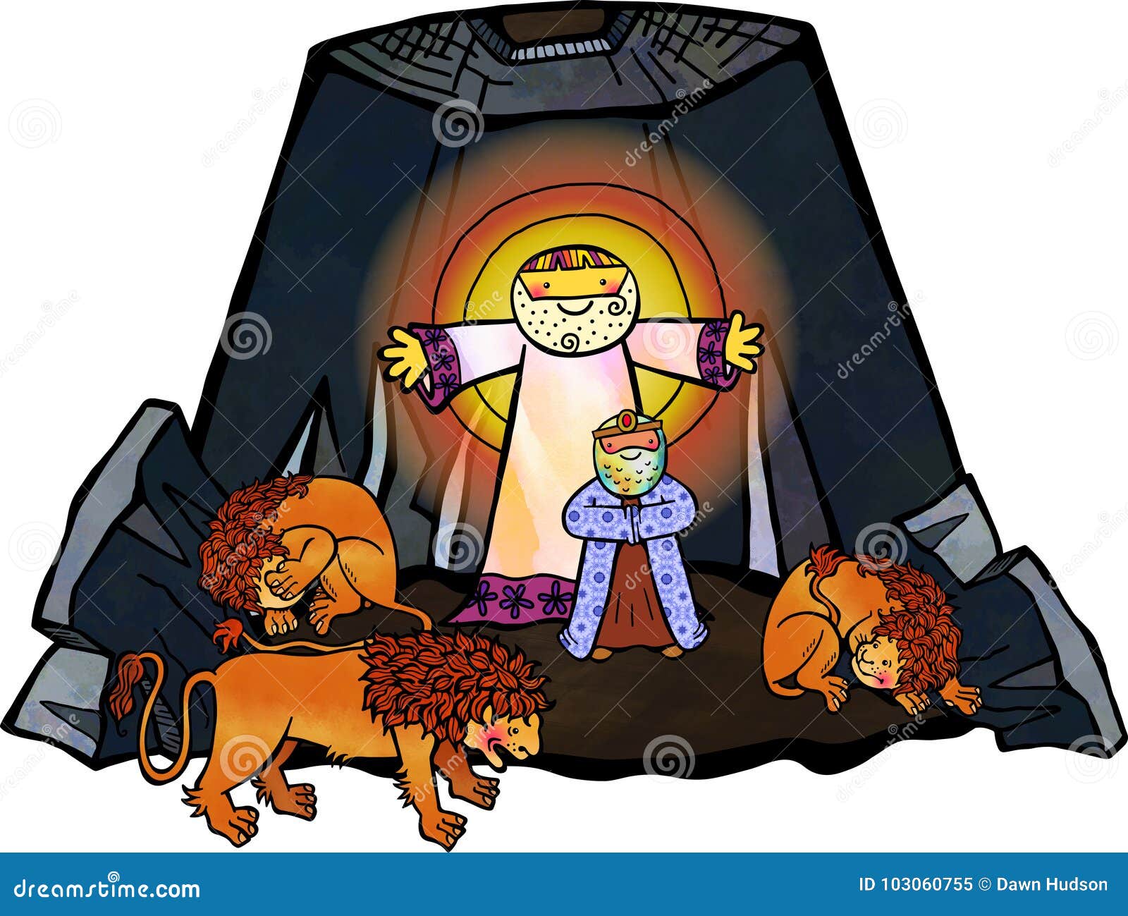 daniel lions clipart