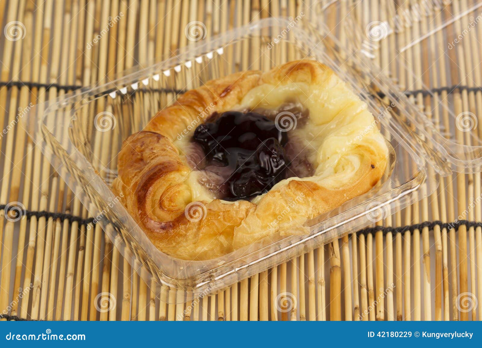 Danish Pastry with Blueberries Jam Stock Image Image of breakfast, pastries 42180229