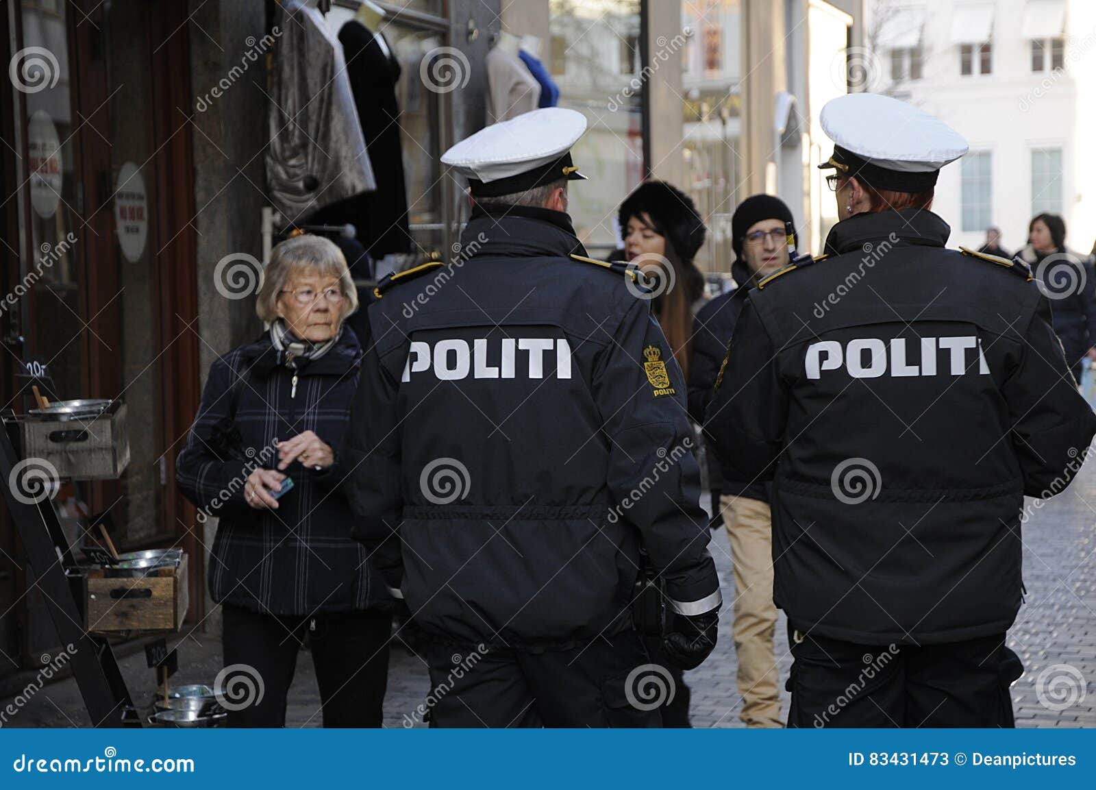 DANISH POLICE for denmark, Photo danmark: in of - on FOOT DENMARK Stock Image Editorial SECURITY 83431473