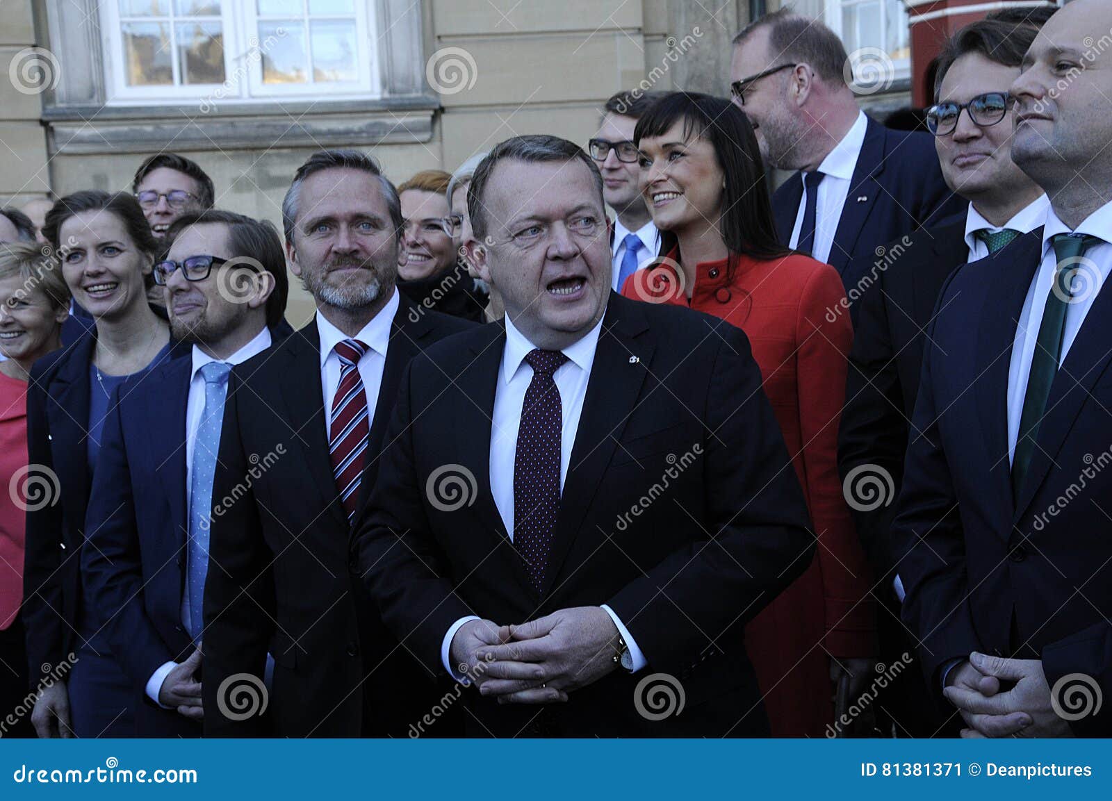 Danish Prime Minister With His New Cabinet Editorial Photo Image