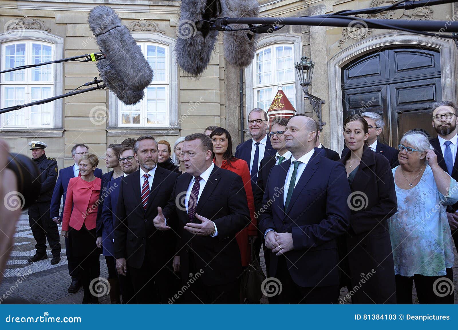 Danish Prime Minister With His New Cabinet Editorial Stock Photo