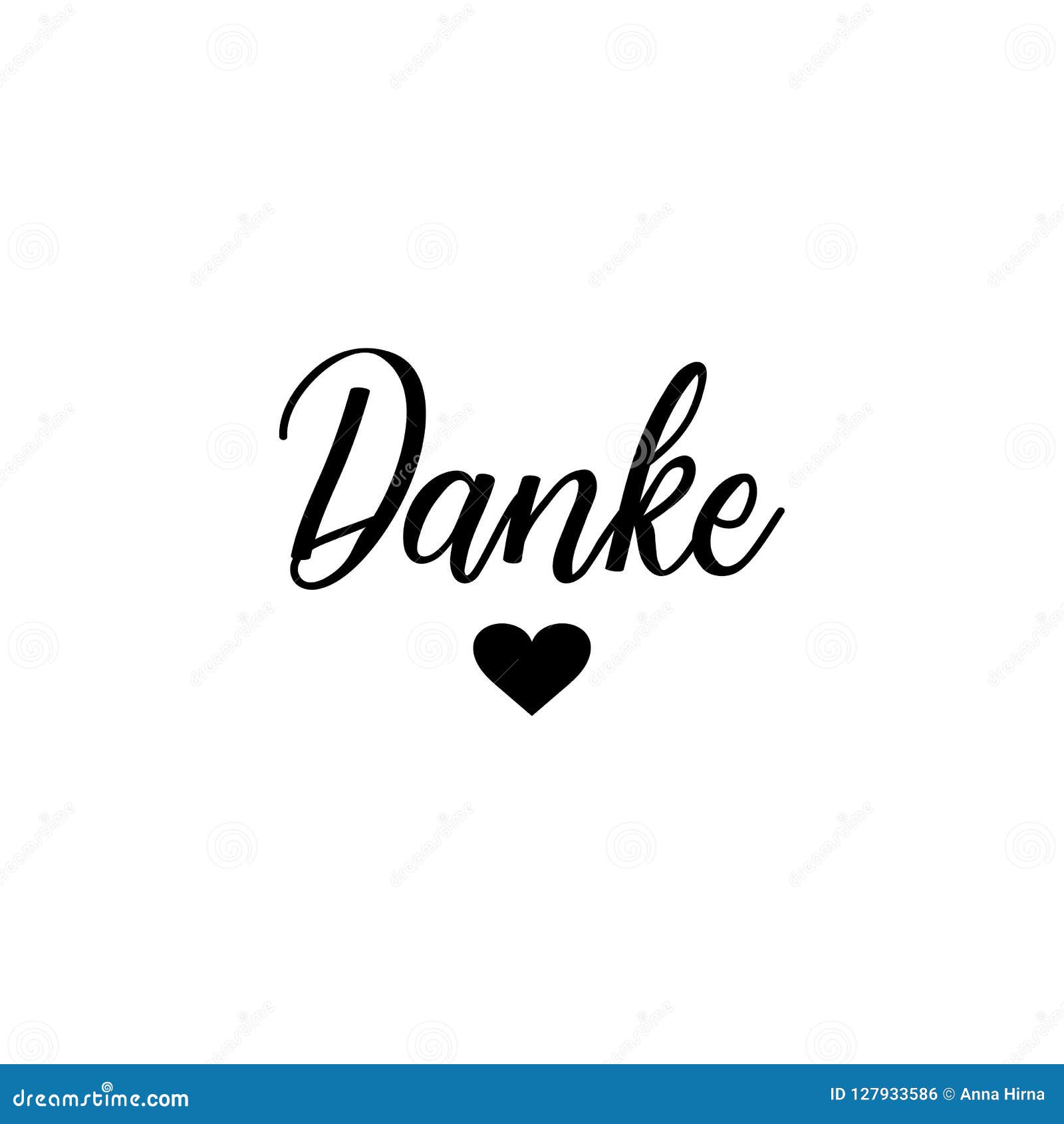 Danke Thank You Lettering Card Translation From Translation From German Thank You Stock Illustration Illustration Of Decorative German