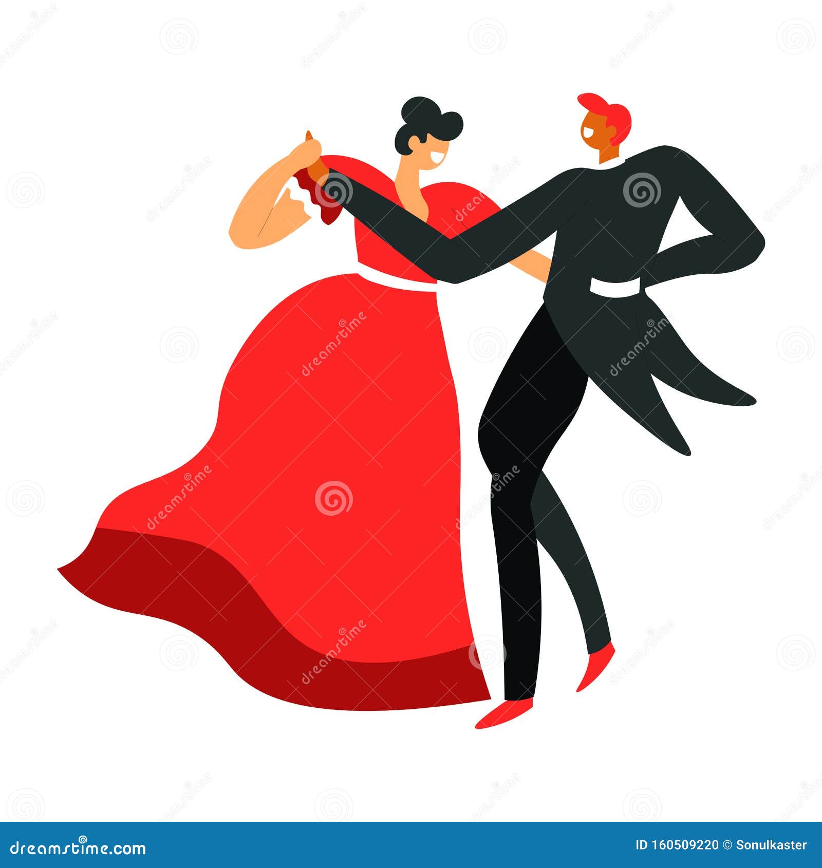 Componist bijl Majestueus Dansende Ballroom-dans Voor Mannen En Vrouwen, Dansende Koppels Vector  Illustratie - Illustration of klassiek, illustratie: 160509220