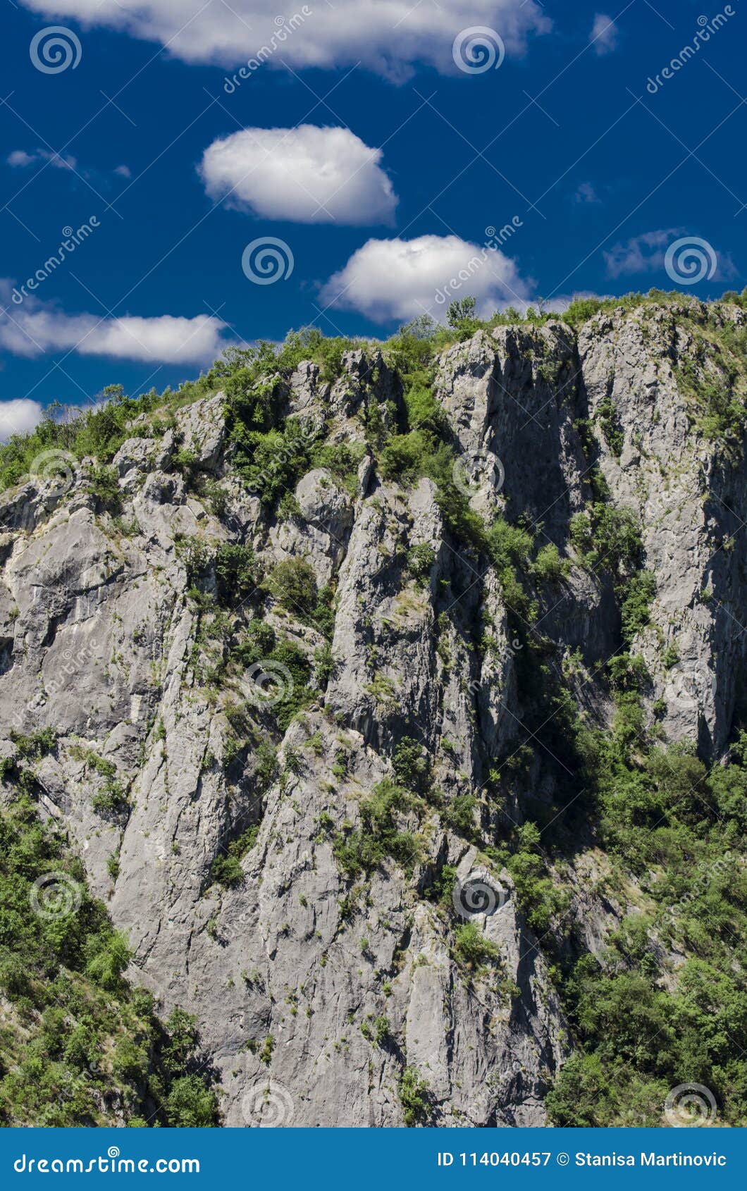 danube gorge at djerdap in serbia