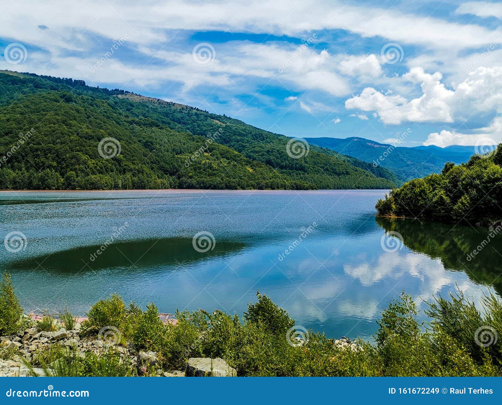 Danube Under a Blue Sky with Clouds Stock Image Image of travel