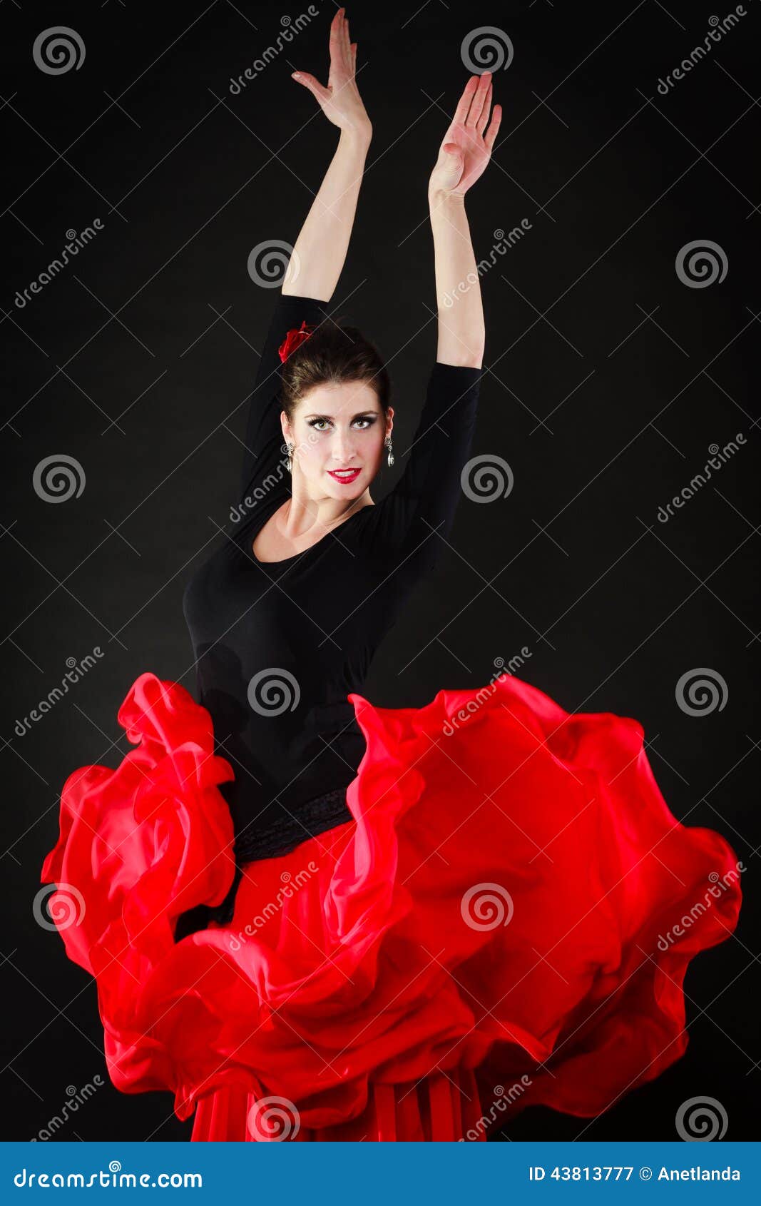 Falda de mujer para la danza flamenco