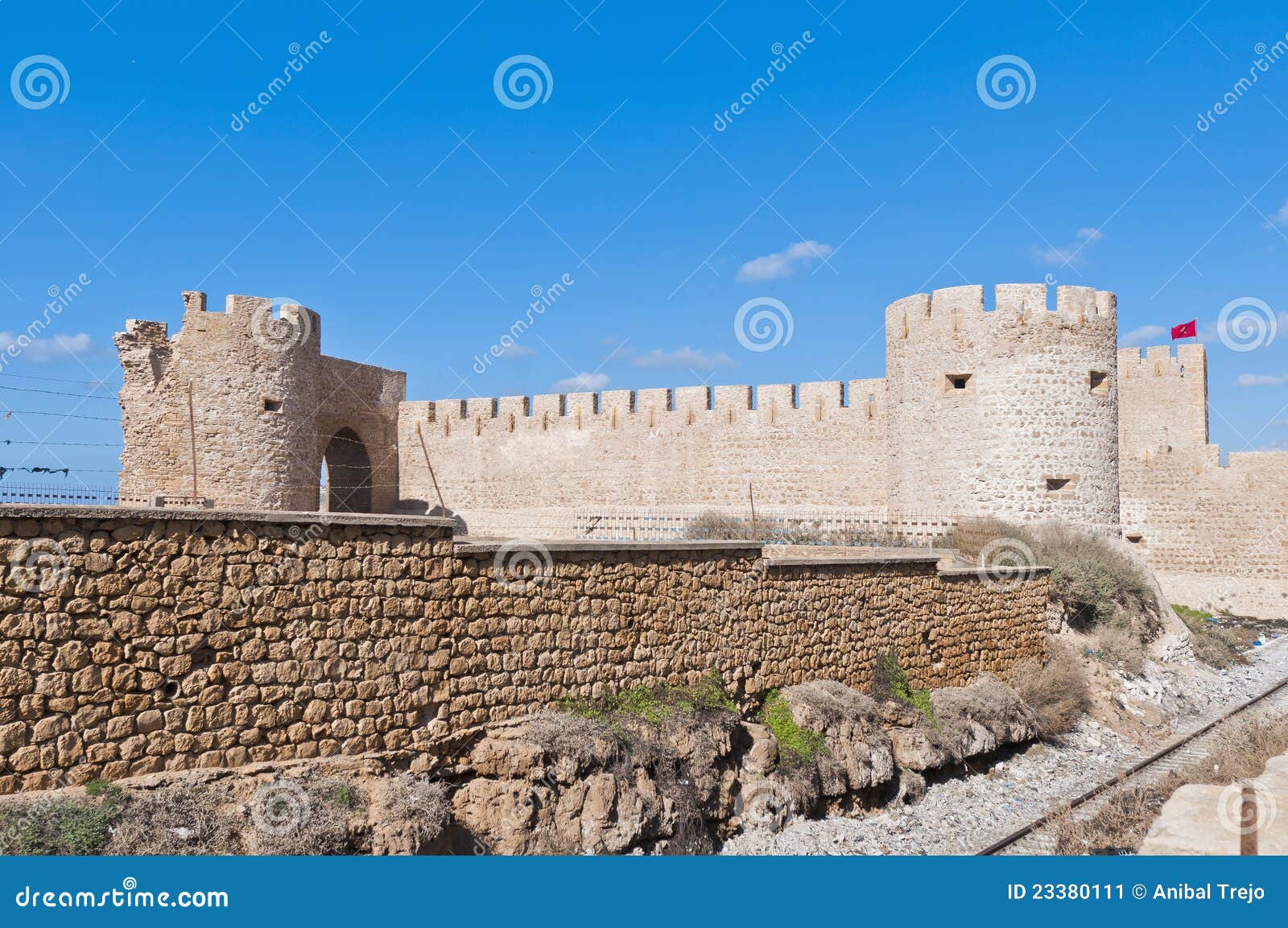 dar-el-bahar fortress at safi, morocco