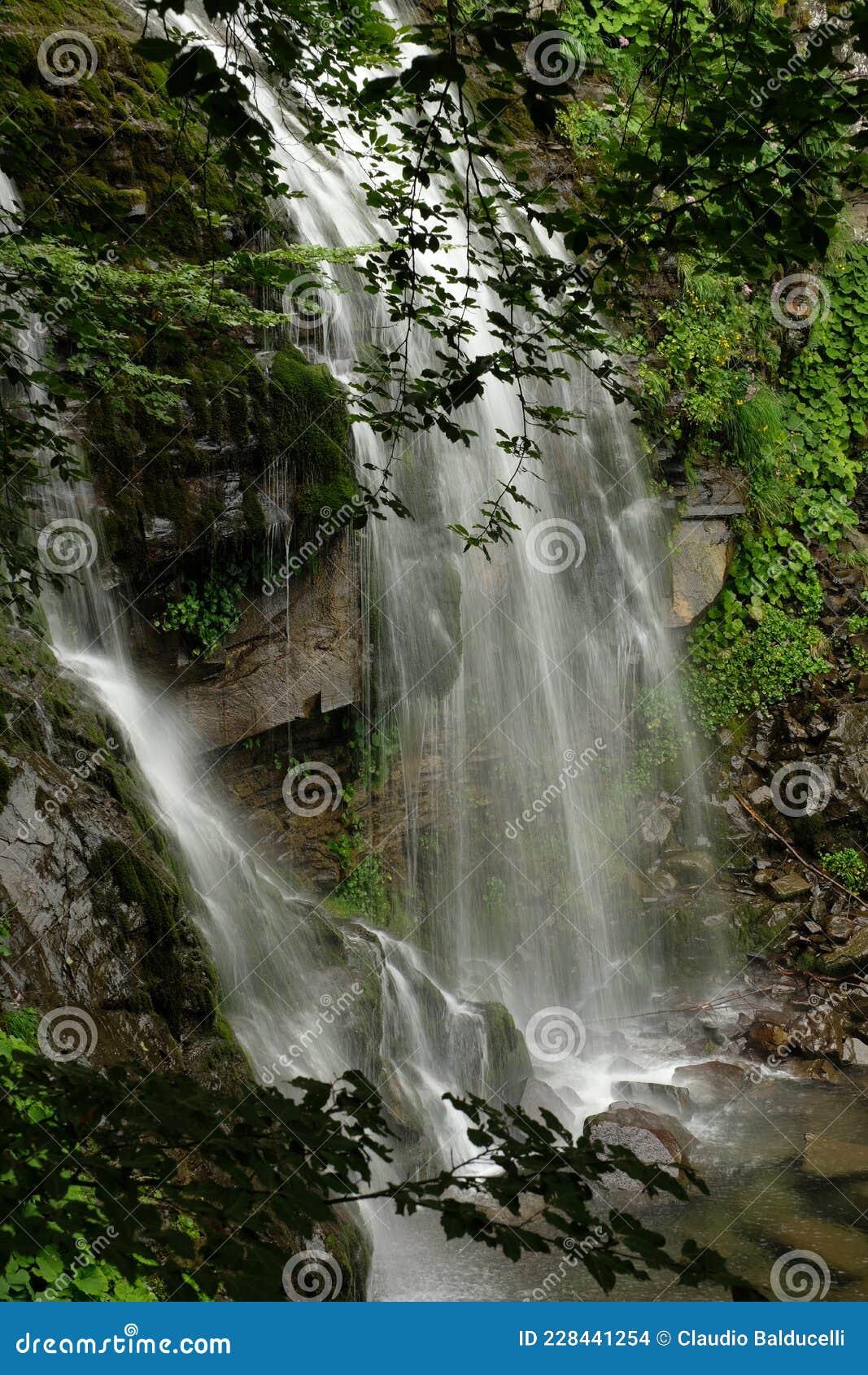 dardagna waterfalls in summer time