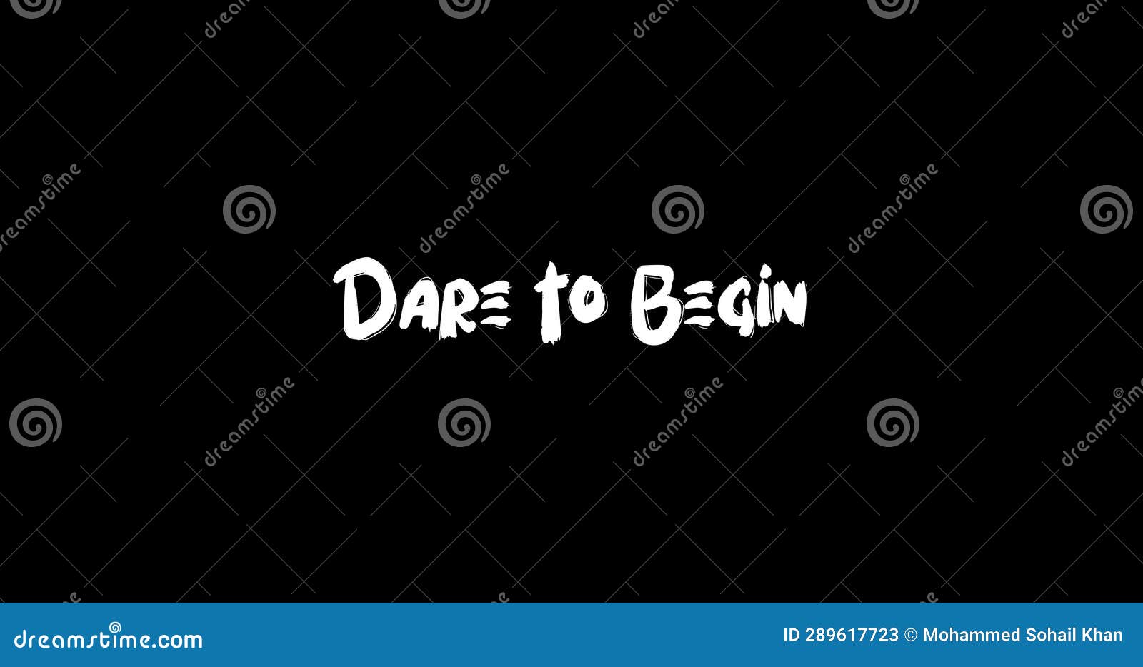 Dare To Begin Grunge Transition Effect of Typography Text Animation on