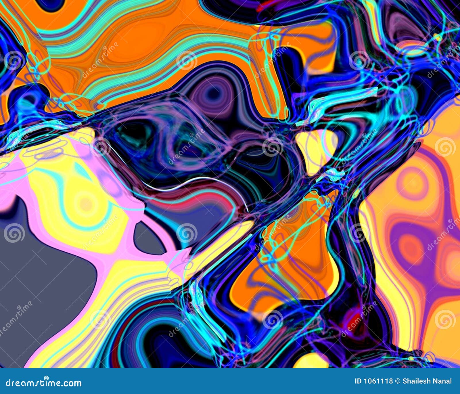 Dark Abstract Colors stock illustration. Illustration of flow 1061118