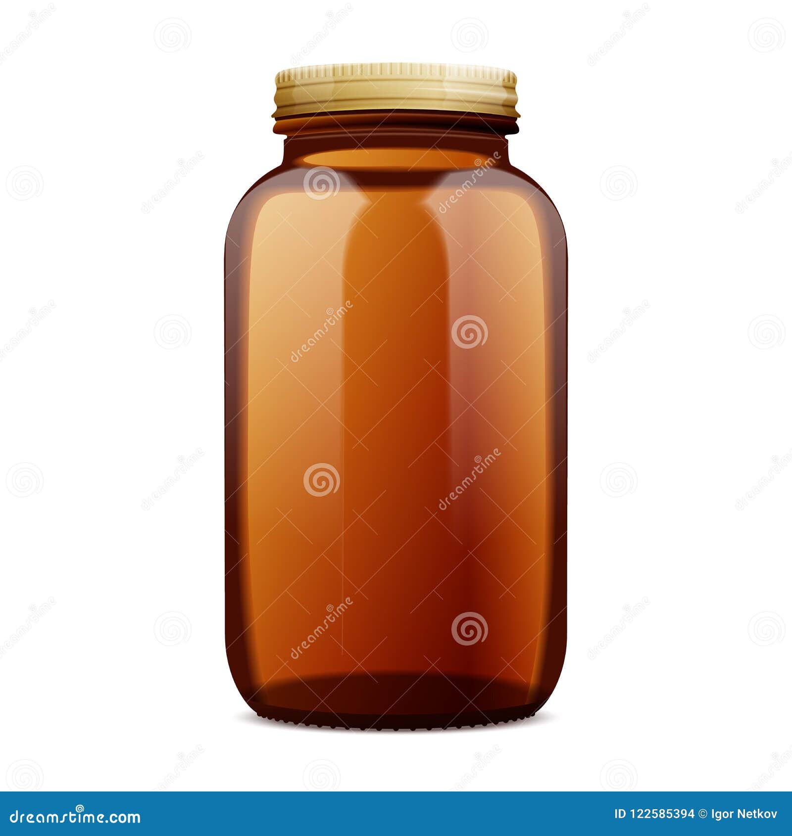 Download Dark Amber Glass Bottle Mockup Stock Vector Illustration Of Isolated Essential 122585394