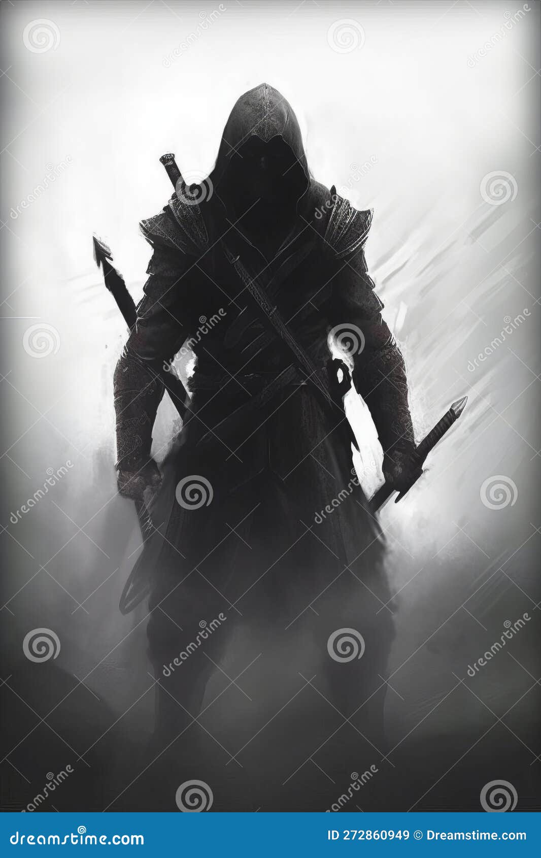 Assassin's creed 2 white background with silhouettes