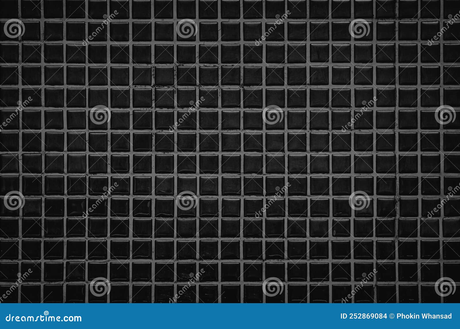 Dark Black Ceramic Wall and Floor Tiles Mosaic Background in Bathroom and  Kitchen. Design Pattern Geometric with Grid Wallpaper Stock Photo - Image  of background, bathroom: 252869084, image size:1600x1147