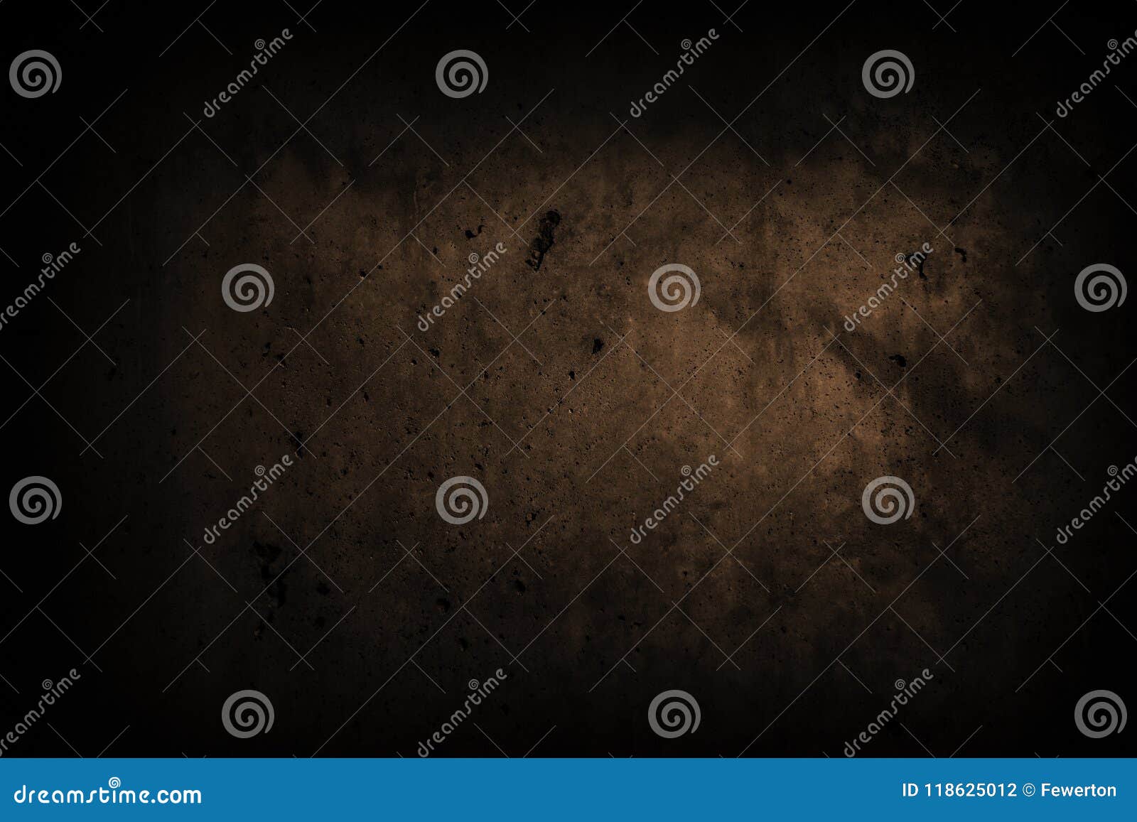 dark black concrete wall with imperfections and natural cement texture as scary background texture with dark vignetting