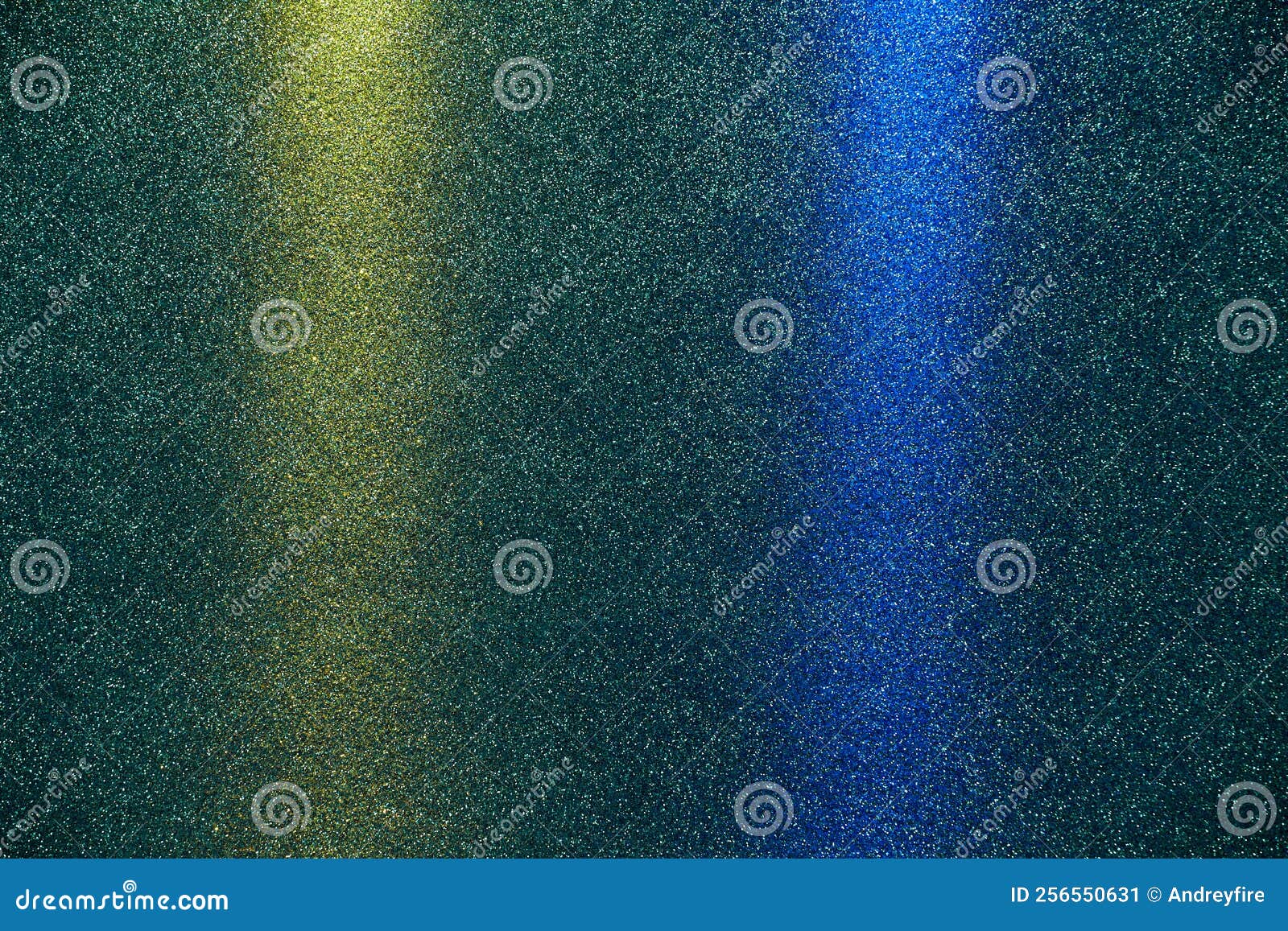 On a Dark Blue Background, Gradient Vertical Rays of Blue and Yellow