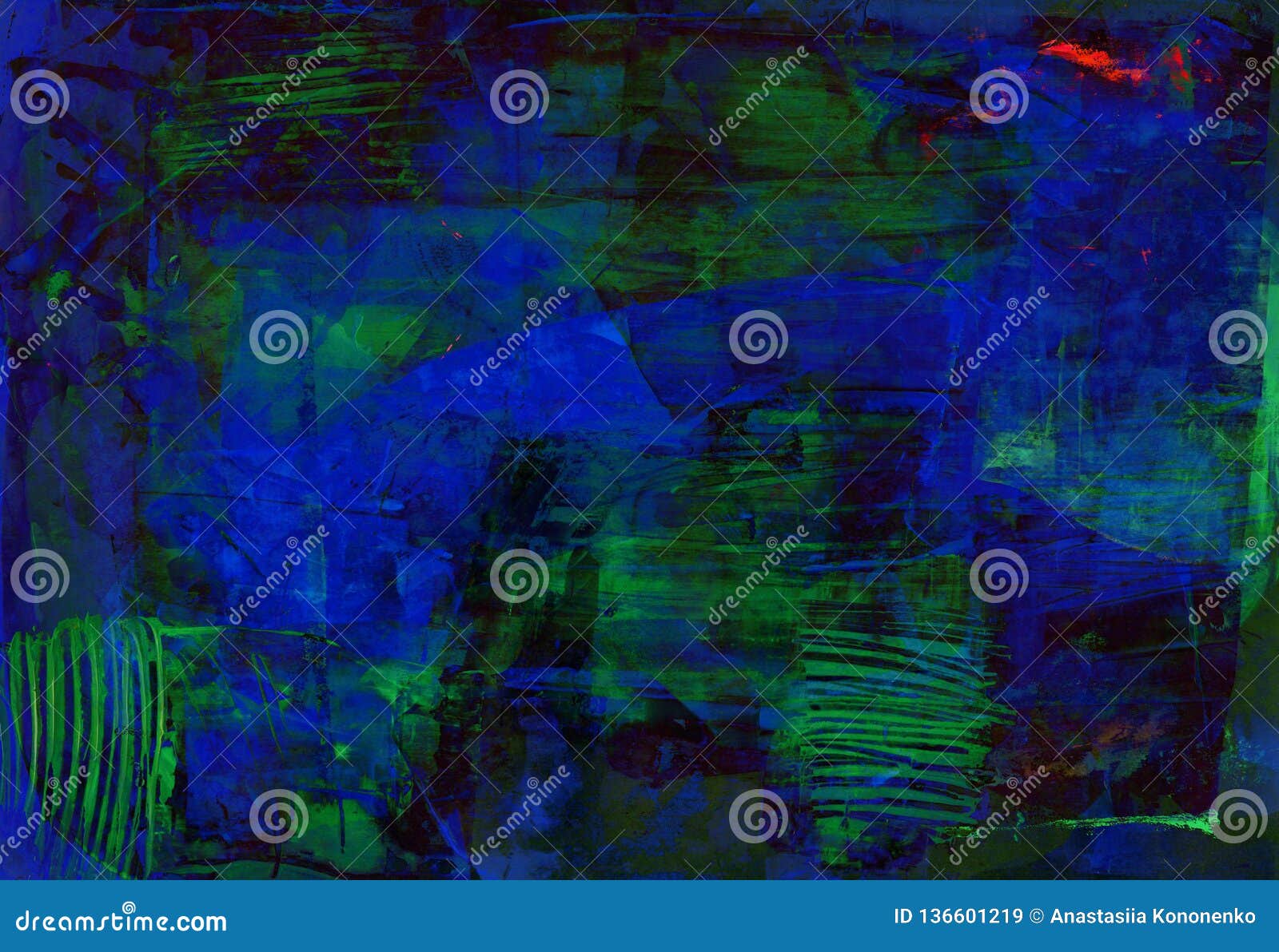 Dark Blue Green Abstract Background Stock Illustration Illustration