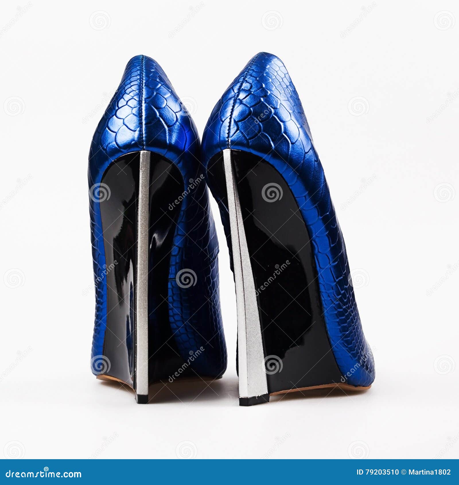 Dark blue high heels stock photo. Image of footwear, accessory 79203510