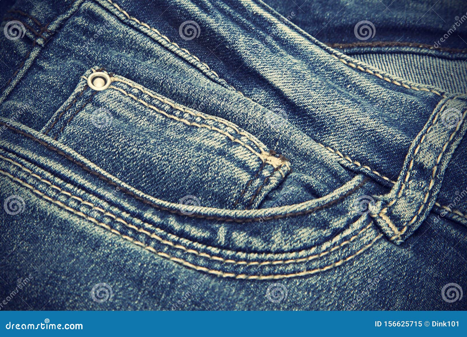 Dark Blue Jeans Vintage Texture Stock Image - Image of macro, fashioned ...