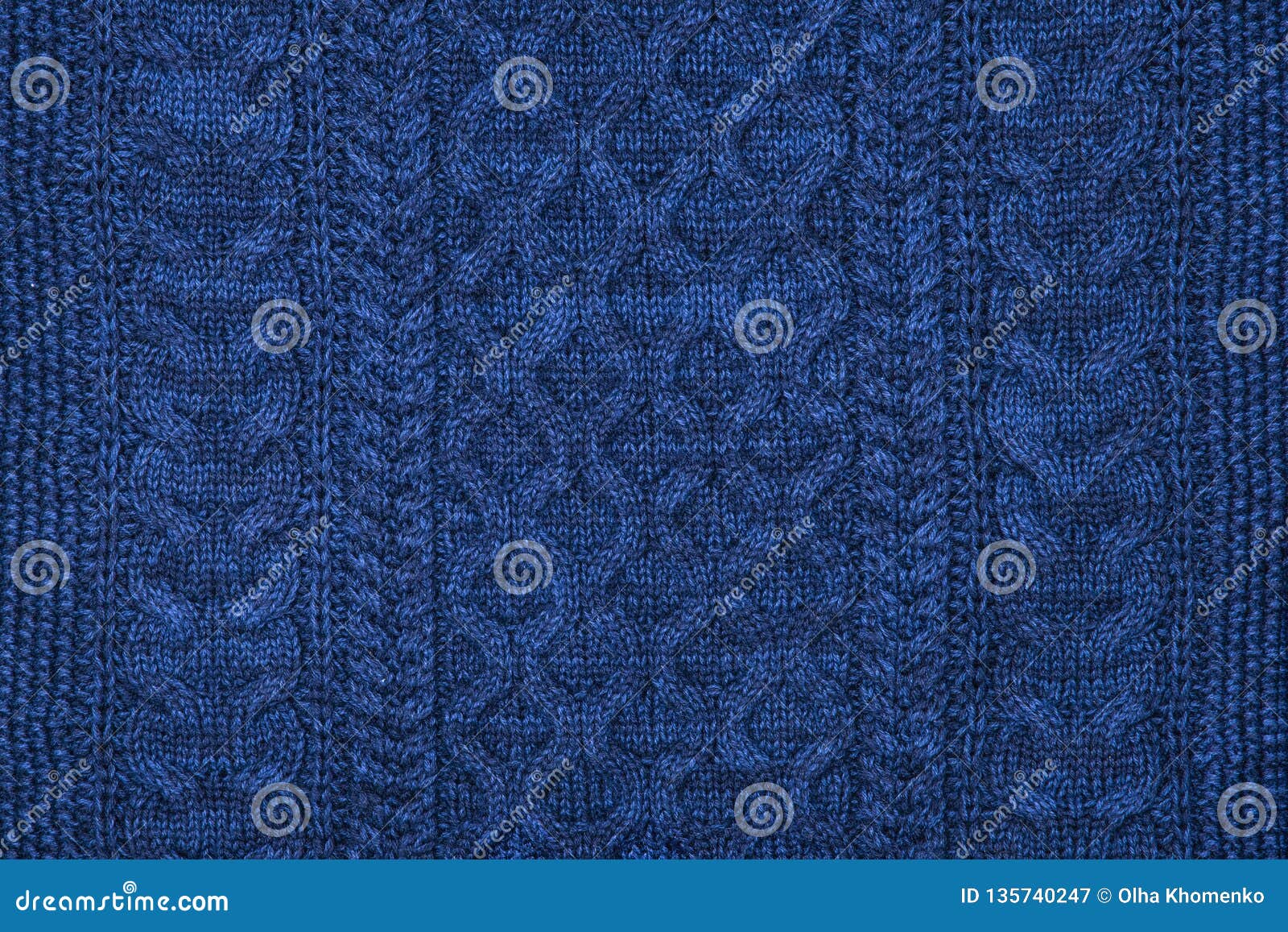 dark blue sweater knit textured background.