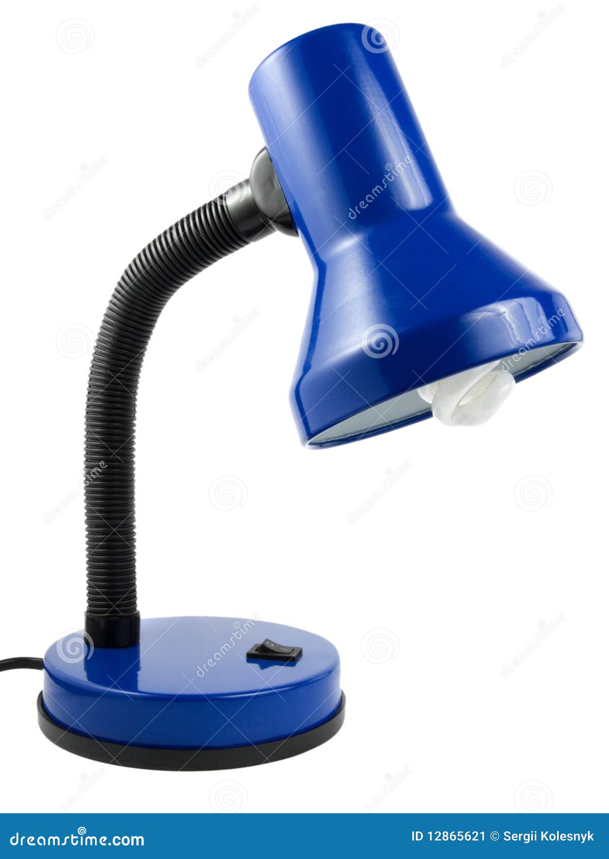 Dark blue lamp stock image. Image of black, shiny, angle 12865621