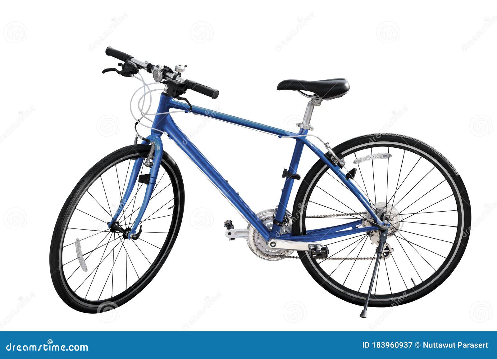 blue mountain bike seat