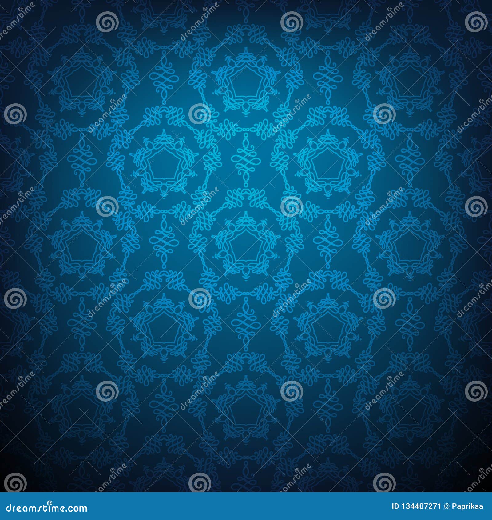 Blue Artsy Background With Watercolor Paint Drips Drops And Spatter