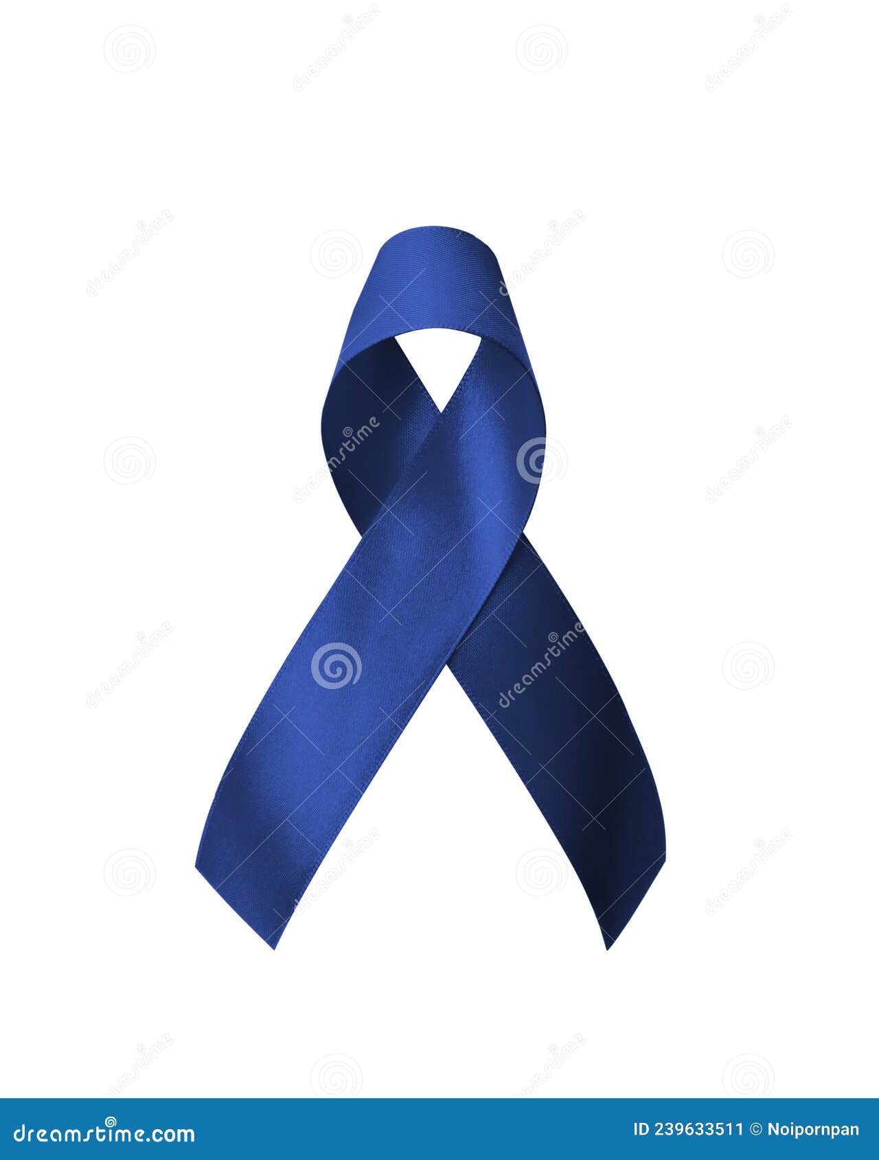 Dark Blue Ribbon for Colon Cancer and Colorectal Cancer