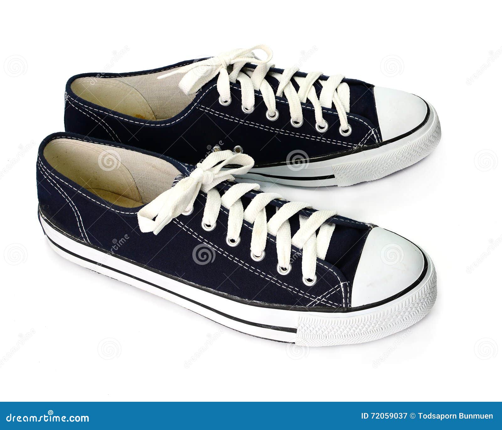 Dark Blue Shoes Isolated on White Background Stock Image - Image of ...