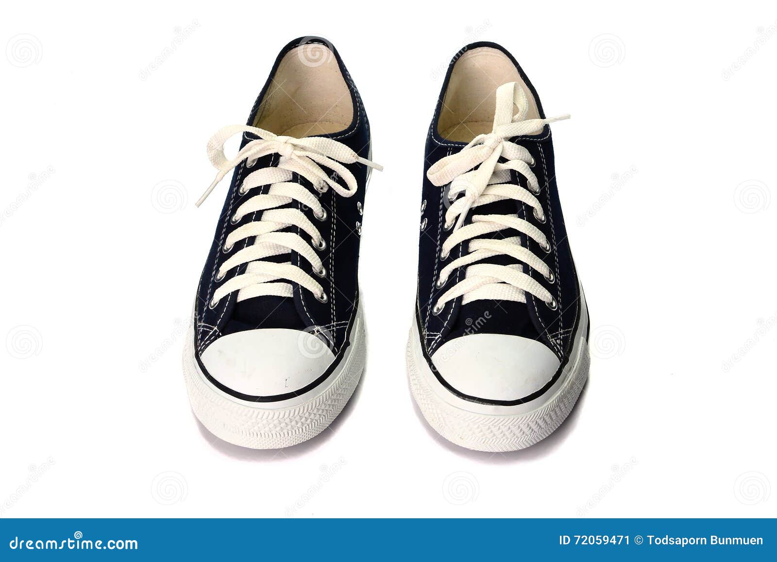 Dark Blue Shoes Isolated on White Background Stock Image - Image of ...