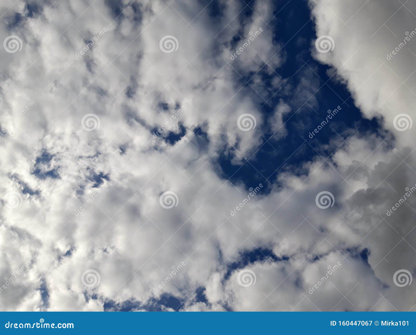 Dark Blue Sky With Big Clouds Immensity Space Perfect As A Mobile Wallpaper Stock Image Image Of Dark Blue 160447067