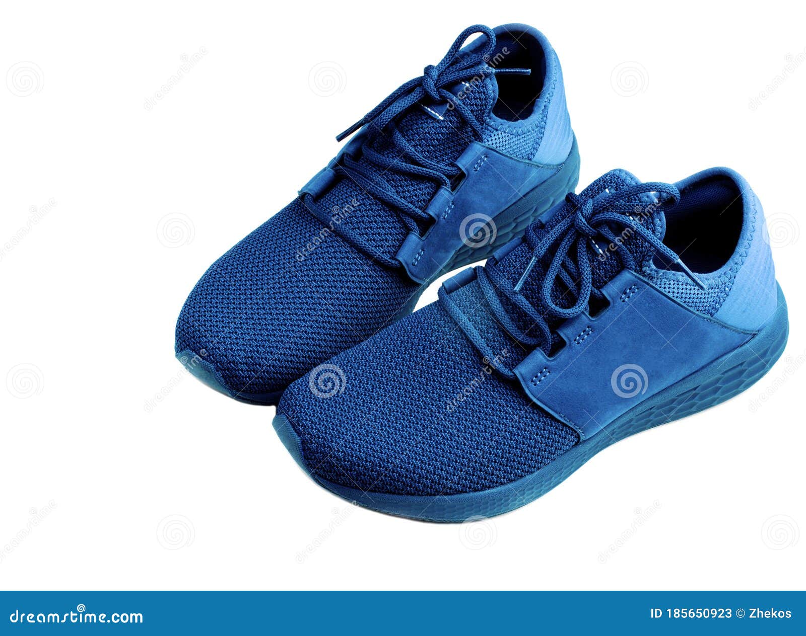 Dark Blue Sneakers stock image. Image of foot, blue - 185650923