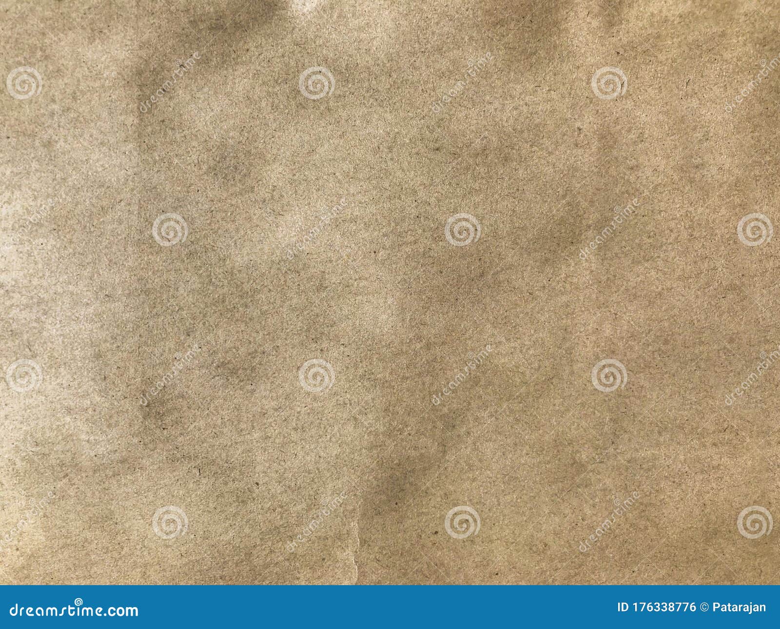 Dark Brown Paper Bag Surface Texture Wall Background. Stock Photo