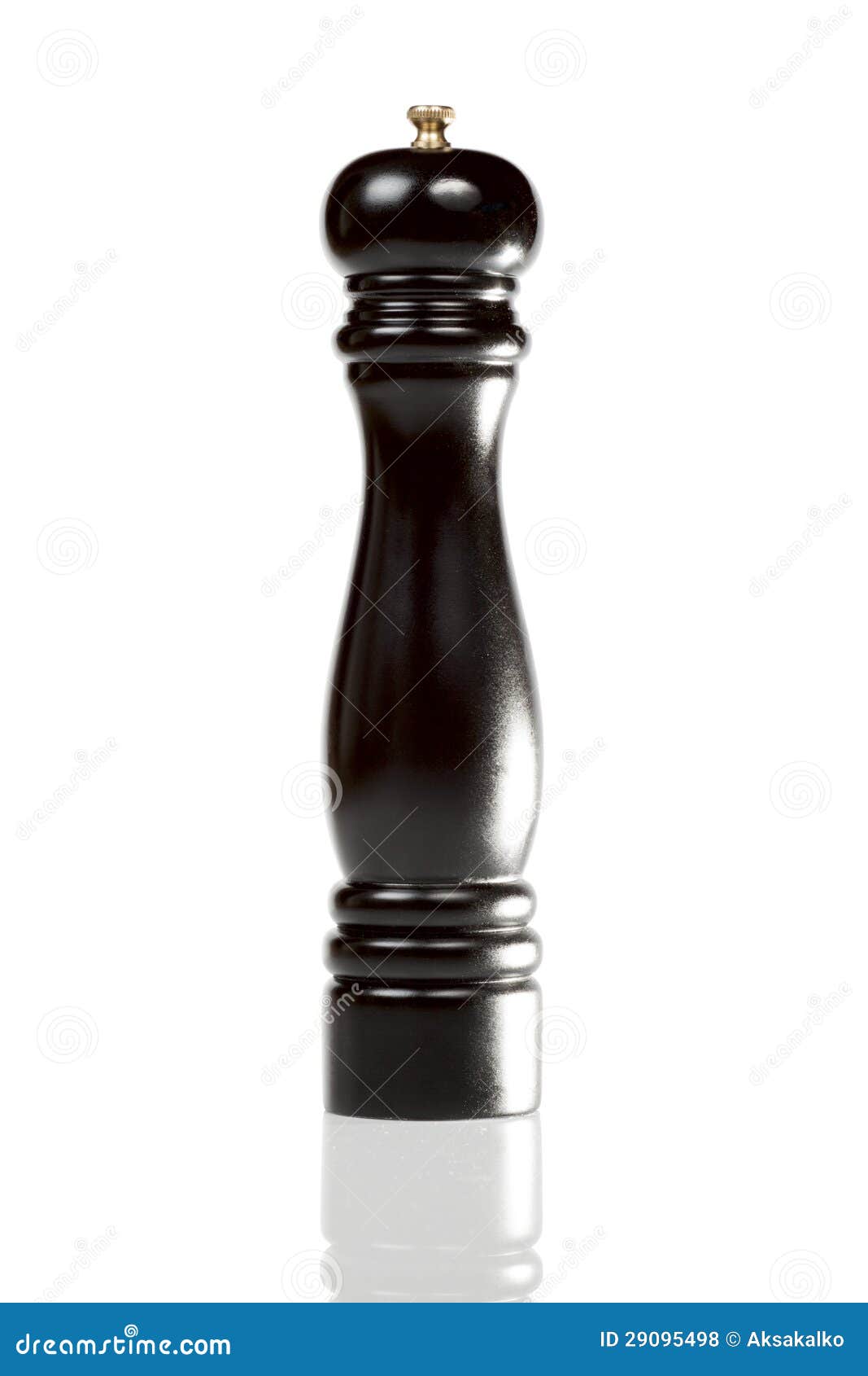 Dark brown pepper mill stock photo. Image of cooking 29095498