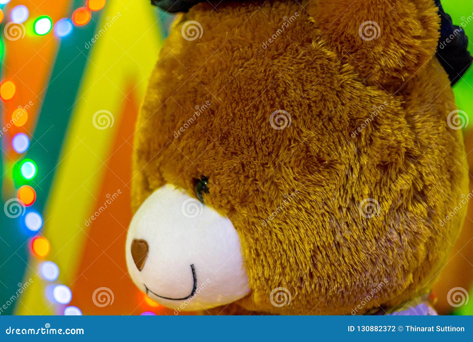 Dark brown teddy bear stock photo. Image of brown, design 130882372