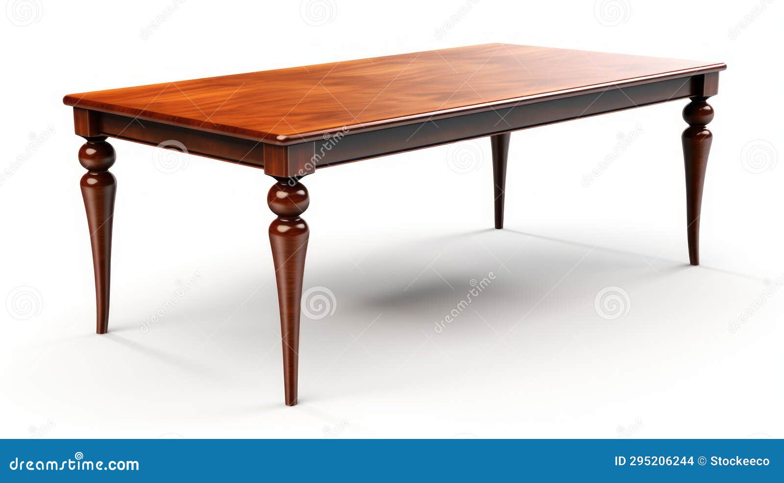 high resolution brown dining table with detailed hyperrealism