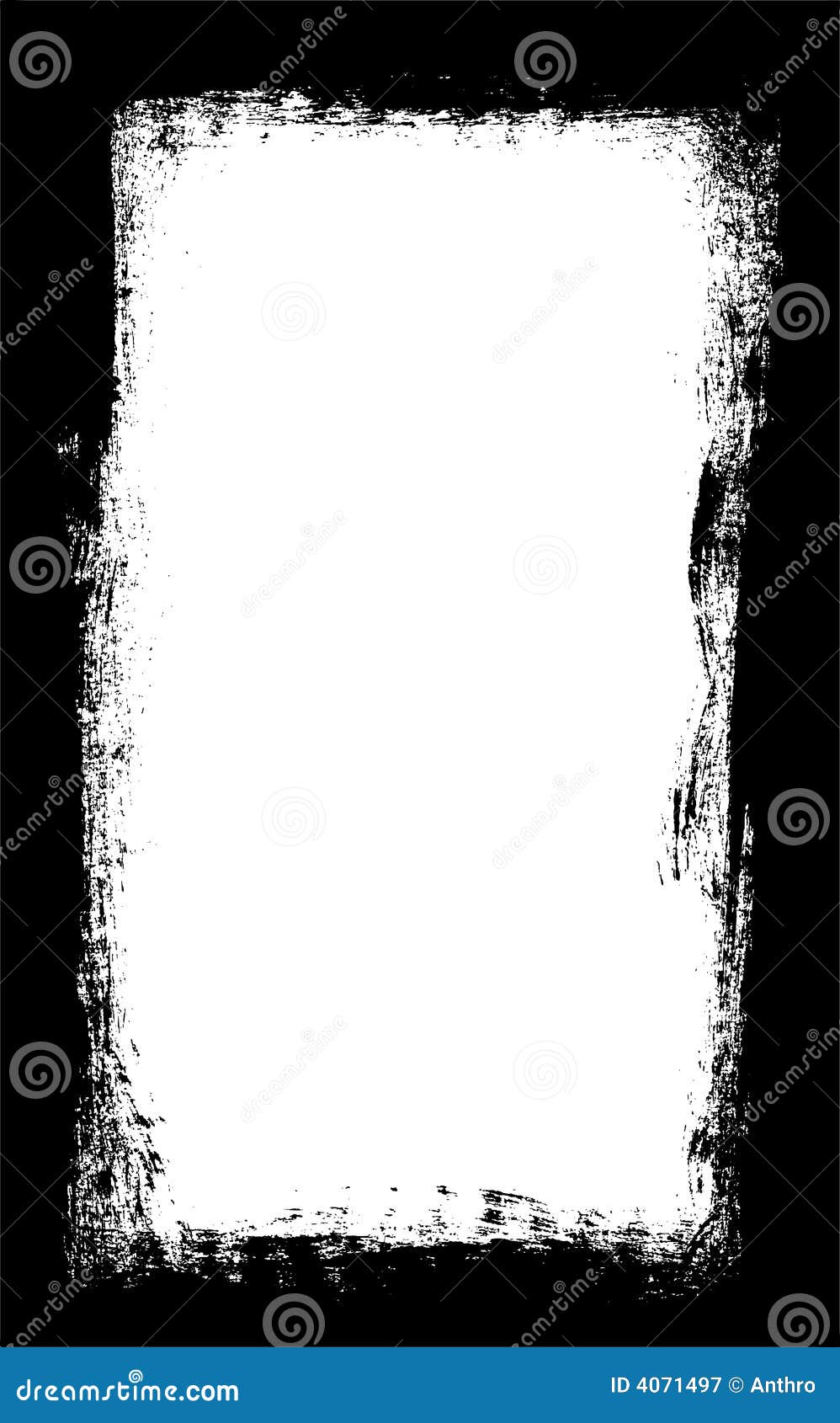 Dark Brush Strokes Border Vect Stock Vector - Image: 4071497