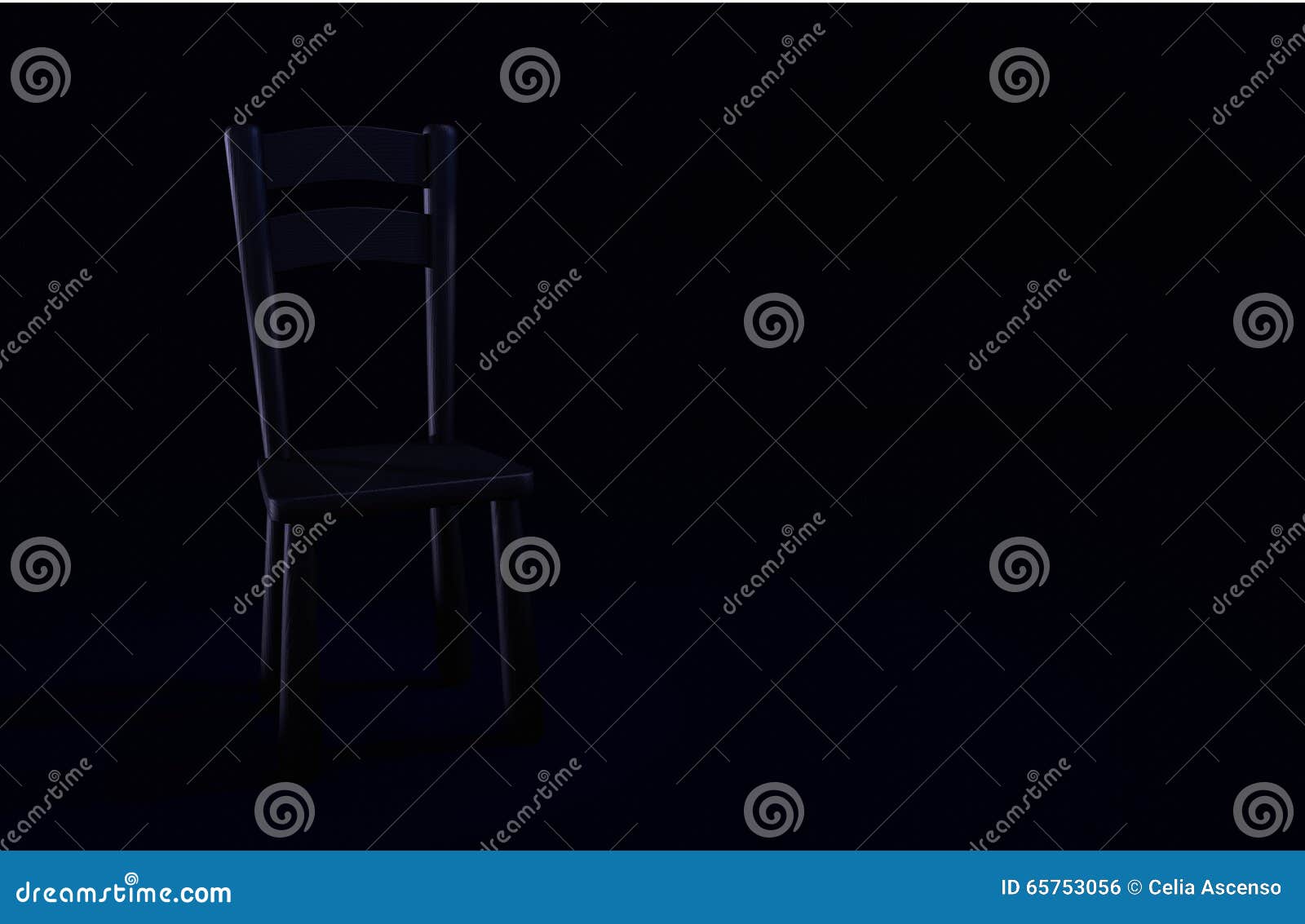 Dark Chair On A Dark Room Stock Illustration Image 65753056
