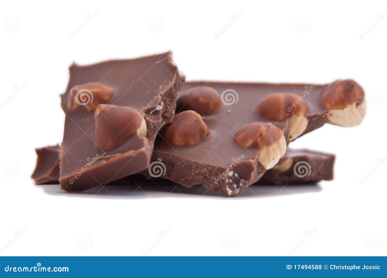Dark chocolate with nuts stock photo. Image of nuts, delicious 17494588