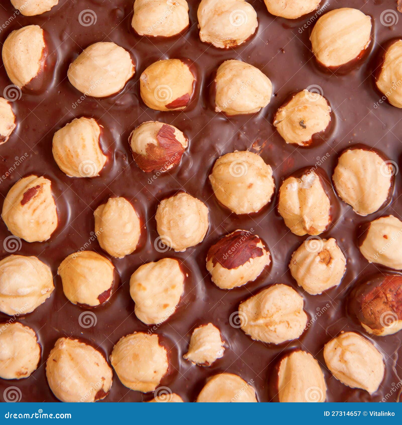 Dark chocolate with nuts stock image. Image of food, pattern 27314657