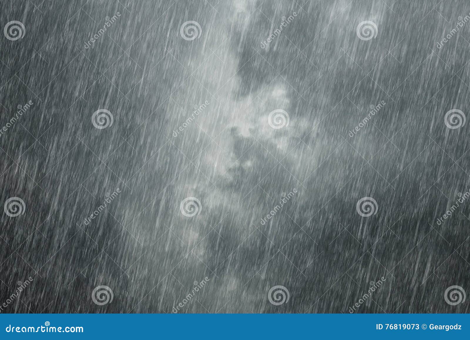 Dark Clouds with Falling Rain Stock Image - Image of nature, beauty