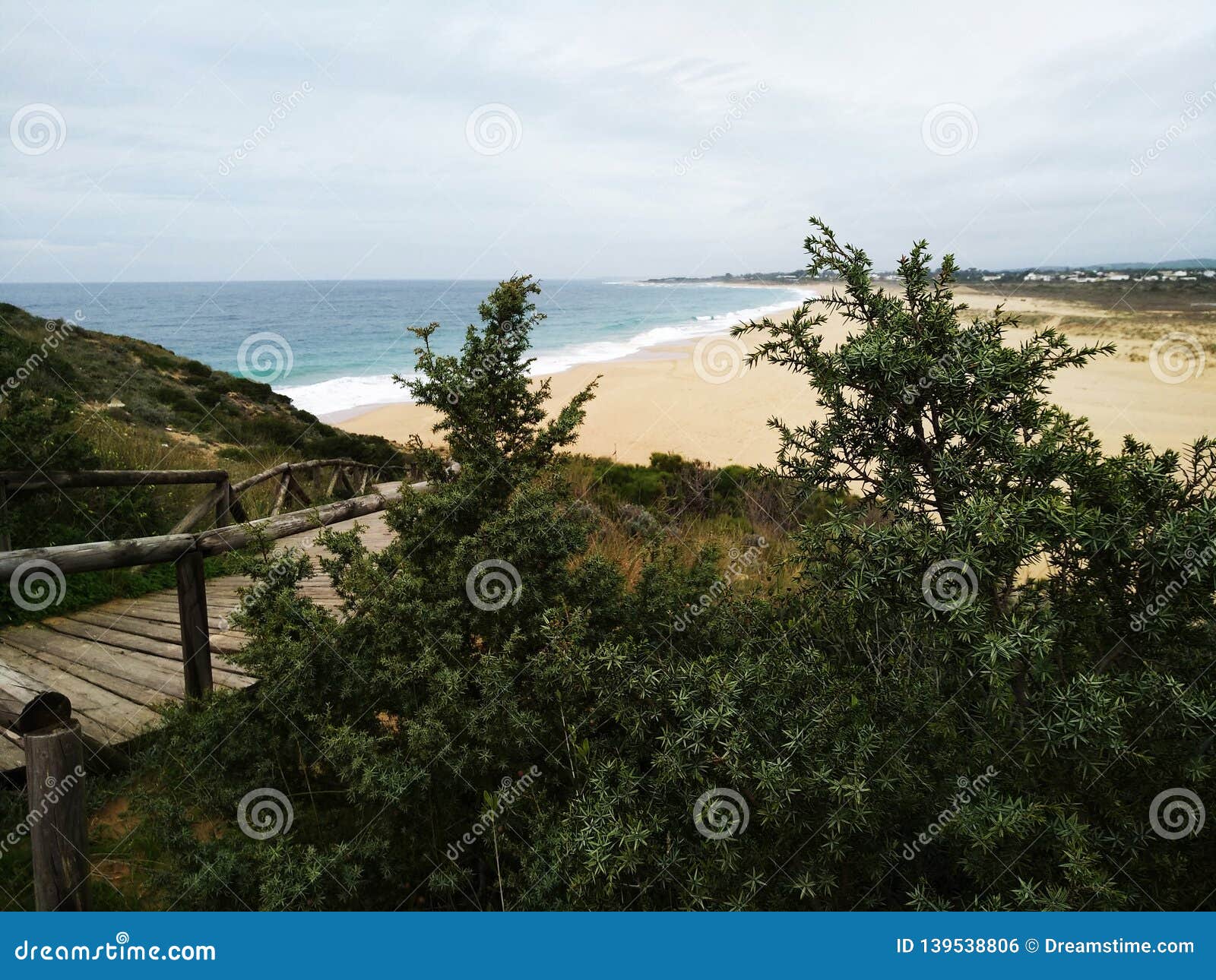 dark clouds over ocan beach