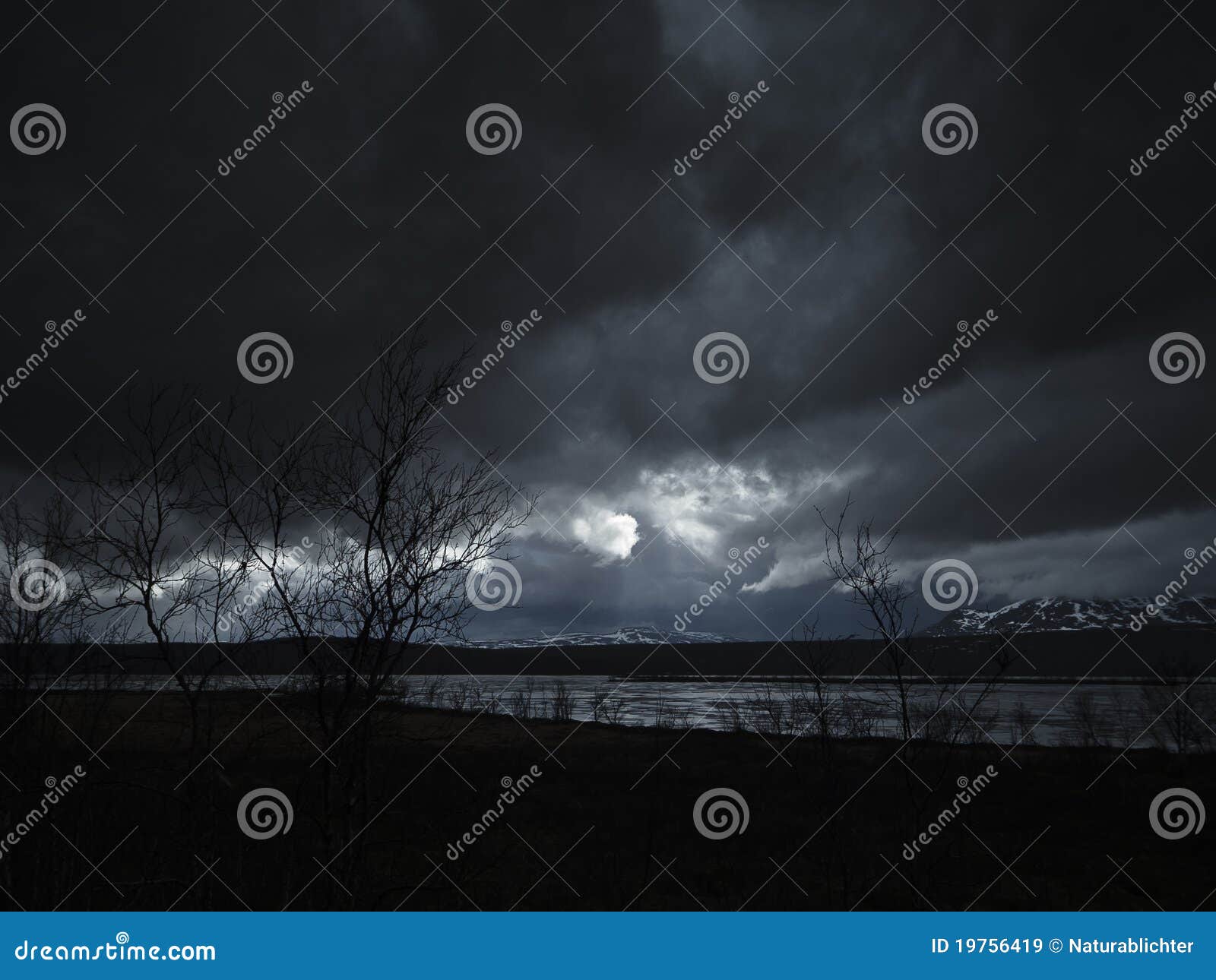 dark cloudscape at night