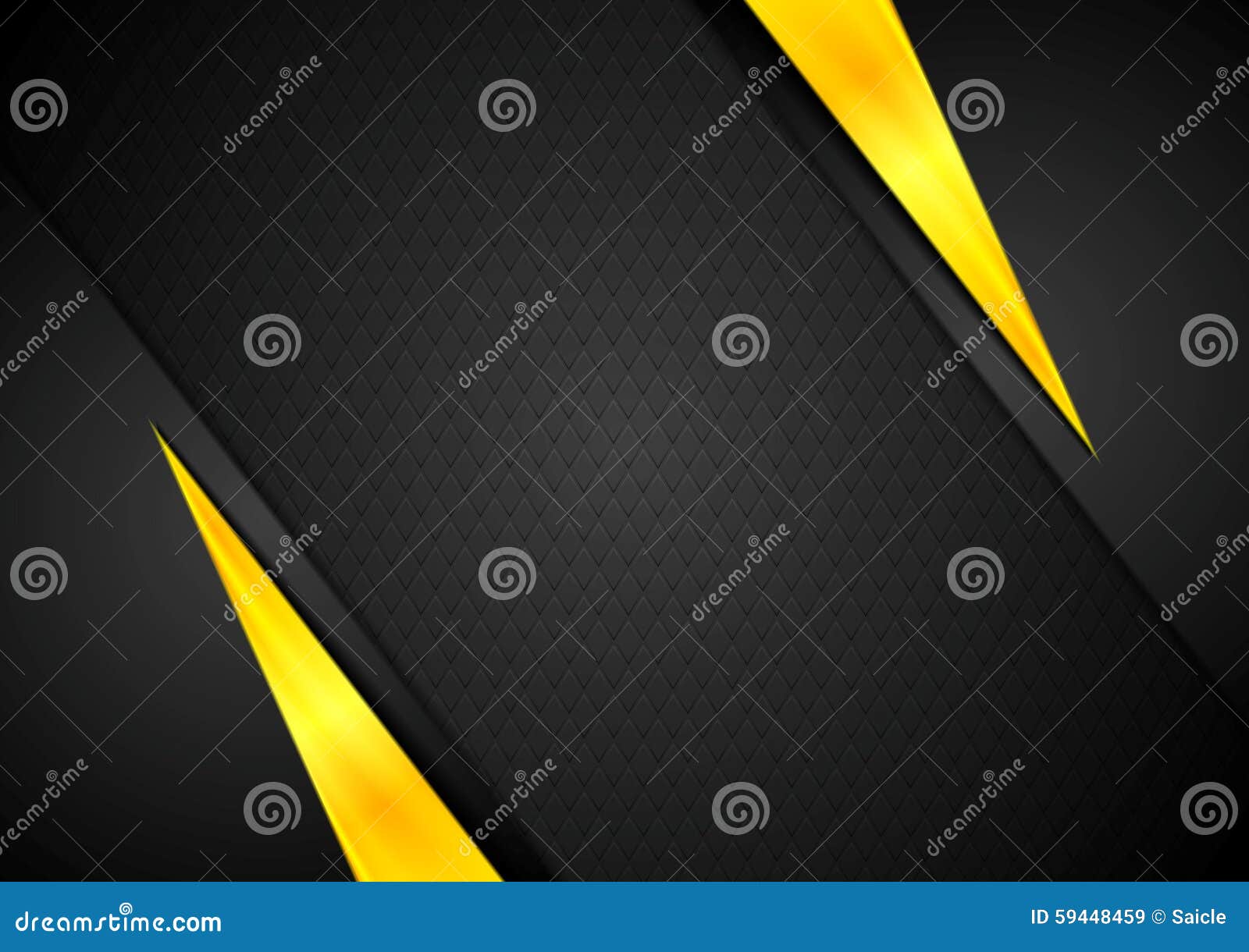 Dark Contrast Black Yellow Background Stock Vector Illustration of