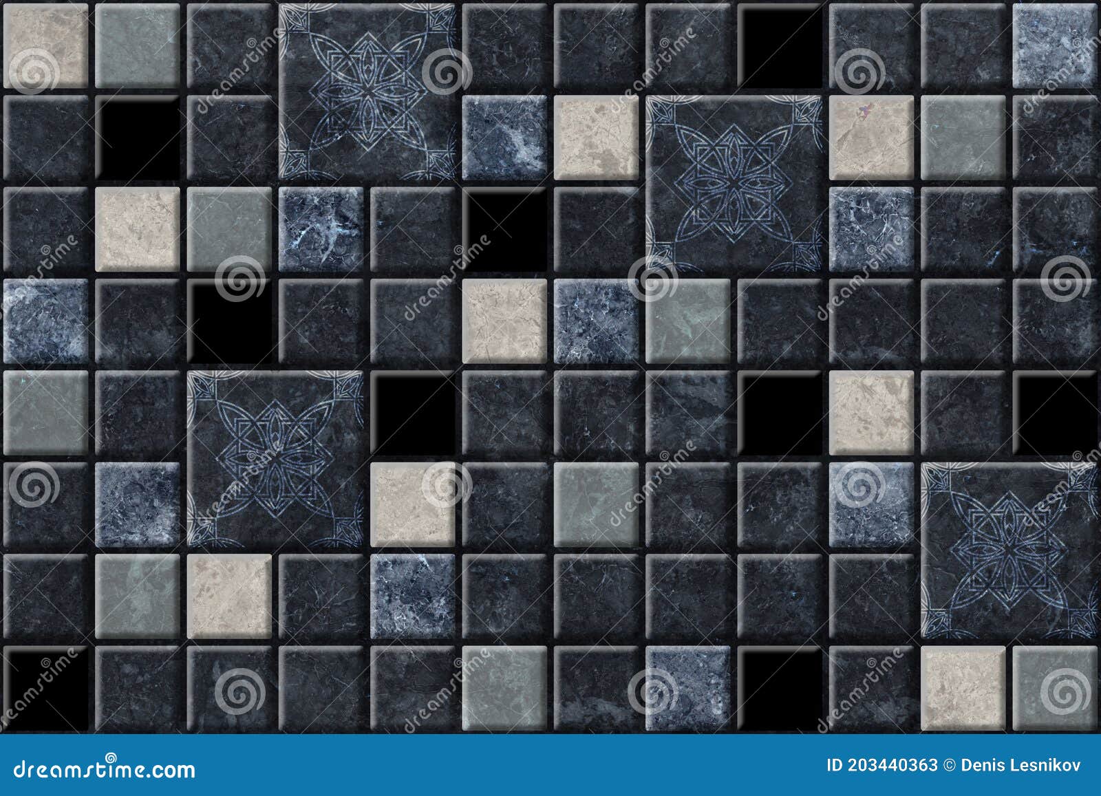 Dark Decorative Ceramic Tiles with a Natural Stone Texture. Marble ...