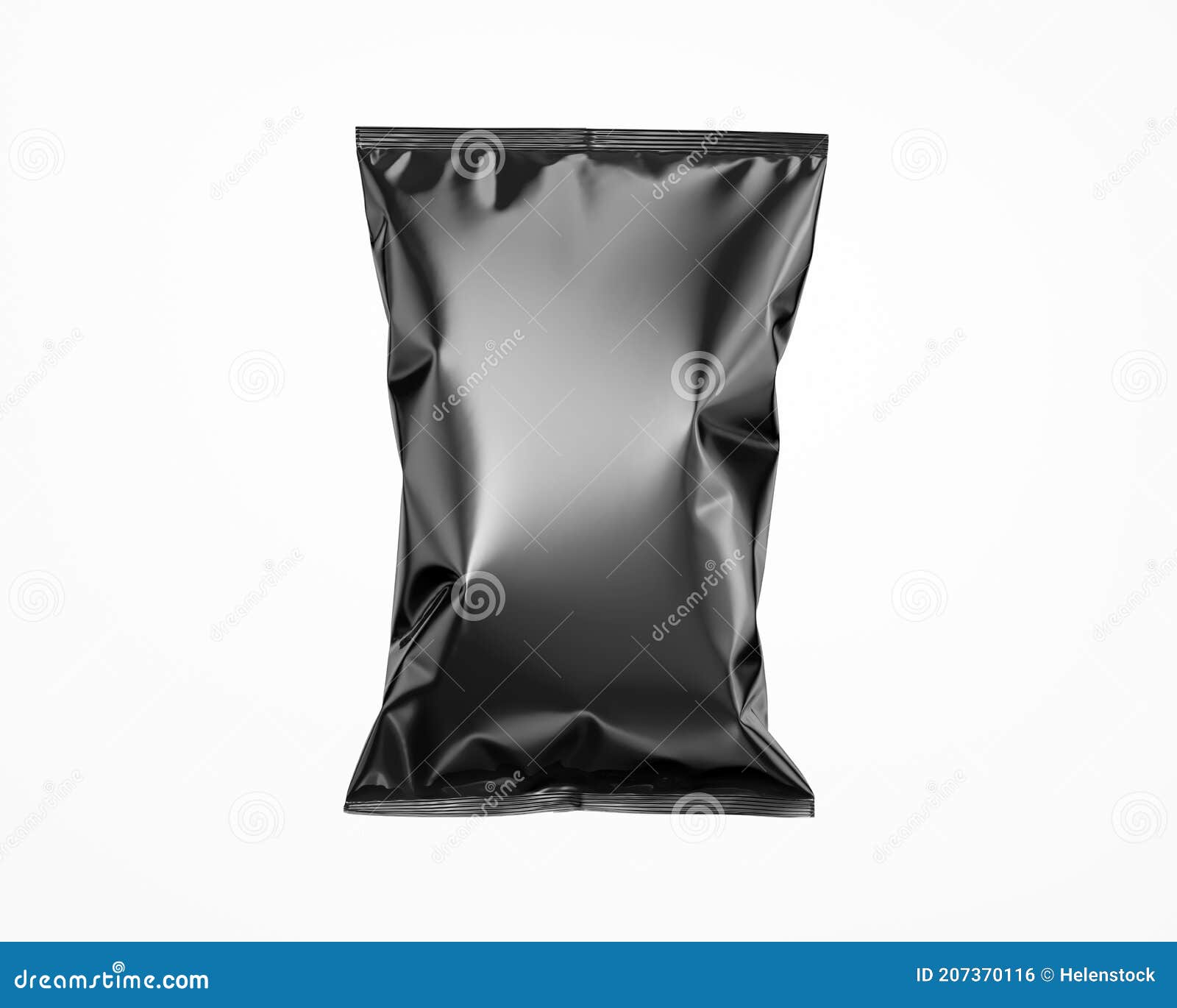 Download Dark Glossy Snack Package Mockup Stock Photo Image Of Isolated Clear 207370116
