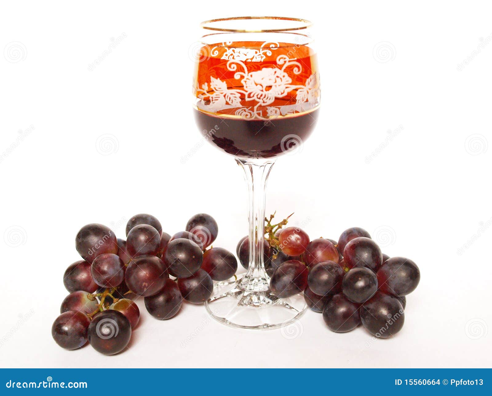 Dark Grapes And A Glass Of Wine Stock Photo Image of healthy, bloody