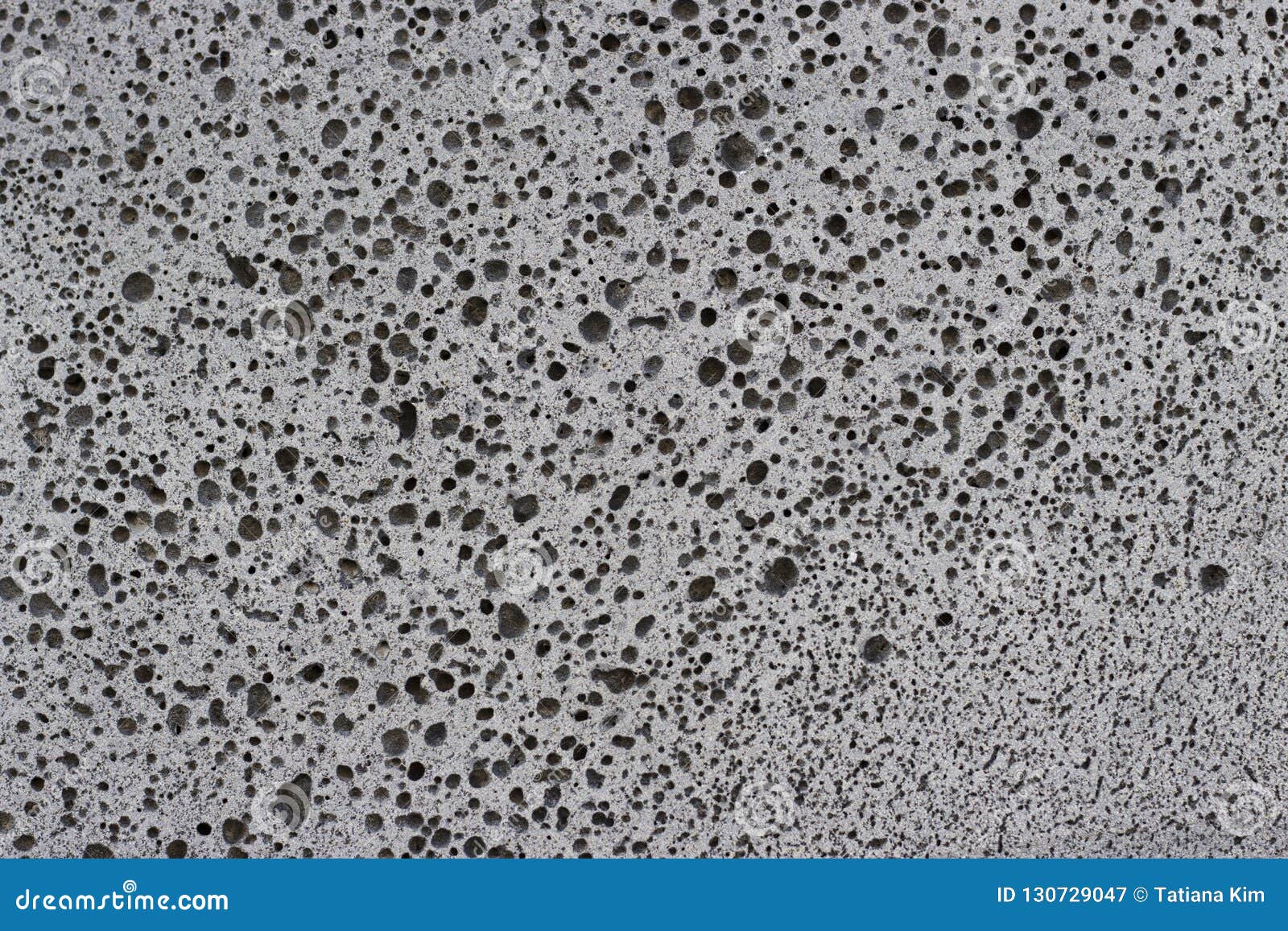 Dark Gray Foam Concrete Closeup, Texture, Background, Material with