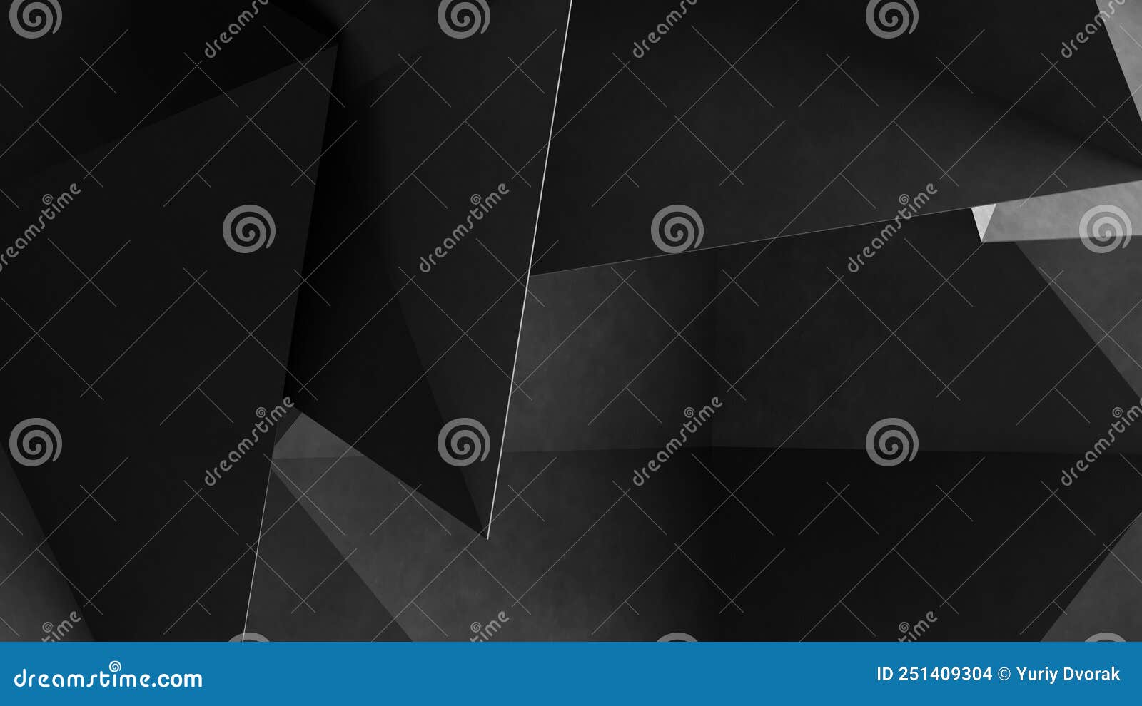 Dark Gray Geometric Background. 3d Rendering Stock Illustration