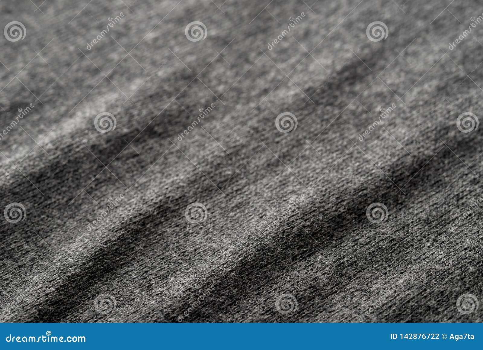 Dark Gray Jersey Folded Textile Texture Background Stock Photo Image