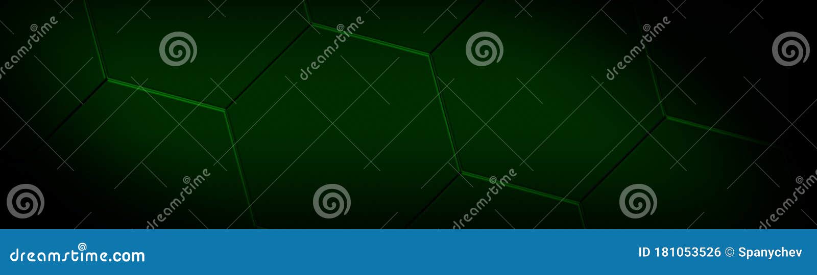 Dark Green Background for Wide Banner Stock Illustration Illustration